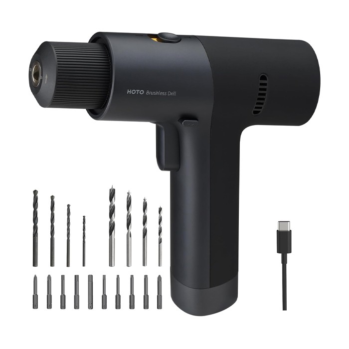 Hoto Tools QWLDZ001 trapano 1400 Giri/min Nero