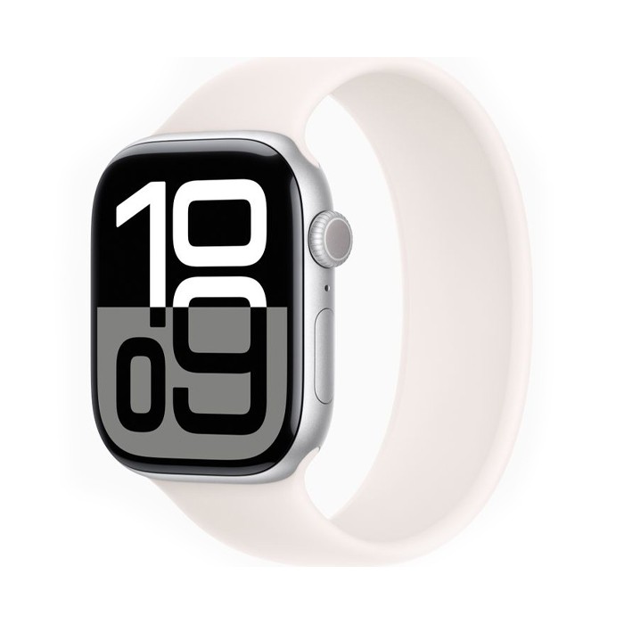 Smartwatch Apple Watch Series 10 GPS (A2999) Aluminium 46mm 64GB OLED Touchscreen Silver [Grade B]