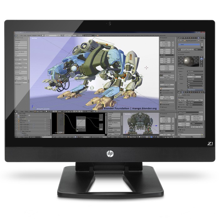Workstation All in One HP Z1 G2 E3-1280 V3 16GB 256GB SSD DVD-RW 27' 2K Quadro K3100M 4GB Win 10 Pro [Grade C+