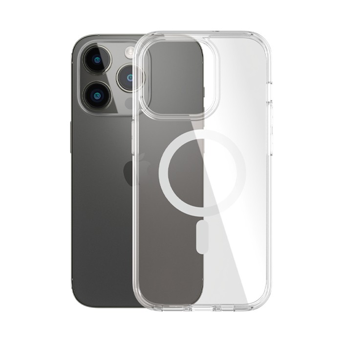 Cover PanzerGlass HardCase Transparent White MagSafe iPhone 14 Pro Trasparente [5711724004100]