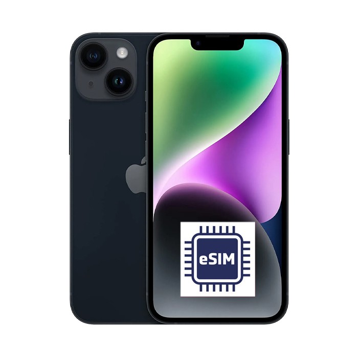 Apple iPhone 14 128GB Midnight MPUF3QL/A 6.1' Mezzanotte eSIM [Grade B]