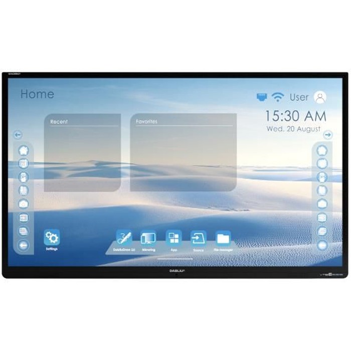 Monitor interattivo Wacebo Dabliu E11L-C75B 75 Pollici 3840x2160 4K Touch USB HDMI DP VGA Black [Grade B]