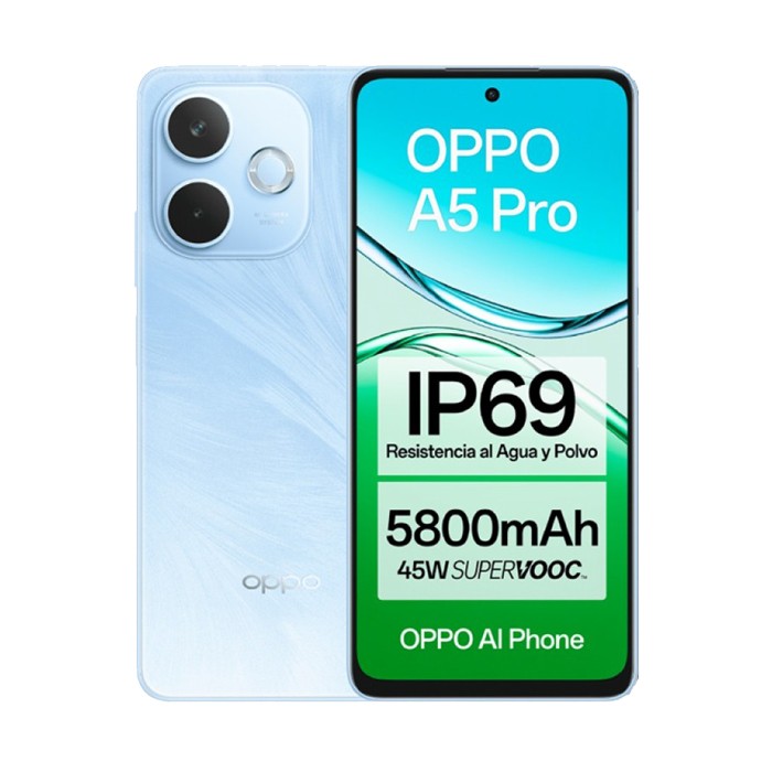 Smartphone Oppo A5 Pro 5G CPH2711 256GB 6.67' LCD 50MP Blue [Grade A]