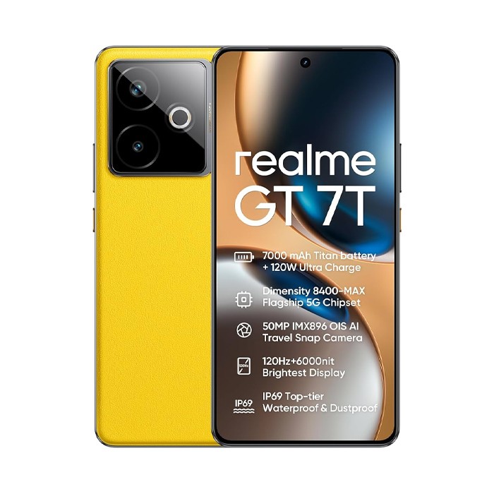 Smartphone Realme GT 7T 5G 512GB 6.8' Pro-Esports 50MP Yellow [Grade A]