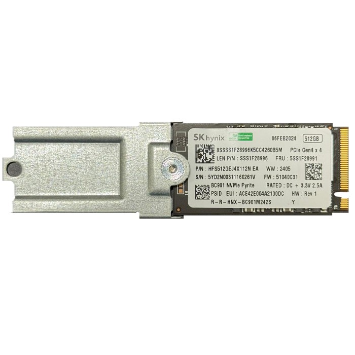 SSD SK Hynix 512GB M.2 2280 PCIe Gen4 x4 NVMe - Lenovo FRU:5SS1F28991