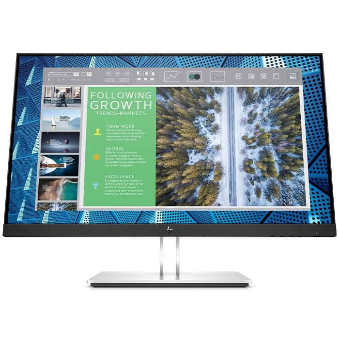 Monitor HP E24Q G4 24 Pollici 2560x1440 QHD USB VGA HDMI DP Black Silver