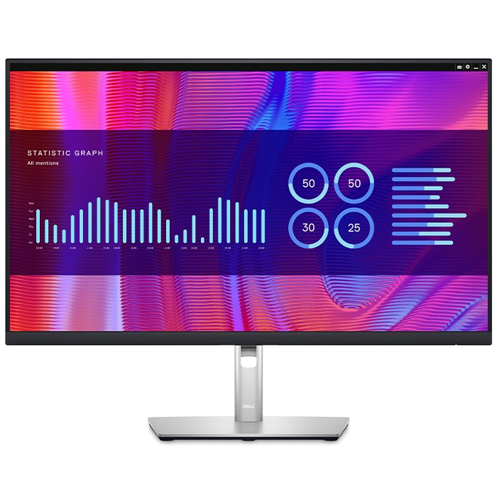 Monitor Dell P2723DE 27 Pollici 2560x1440 QHD USB HDMI DP Black Silver