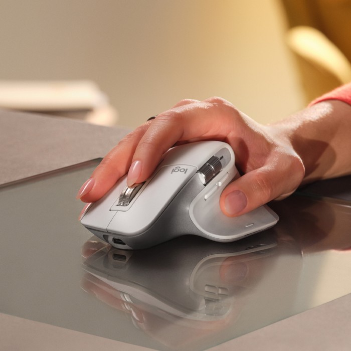 Mouse Logitech MX Master 3S Bluetooth Ottico 8000 DPI Light Gray [Grade A]