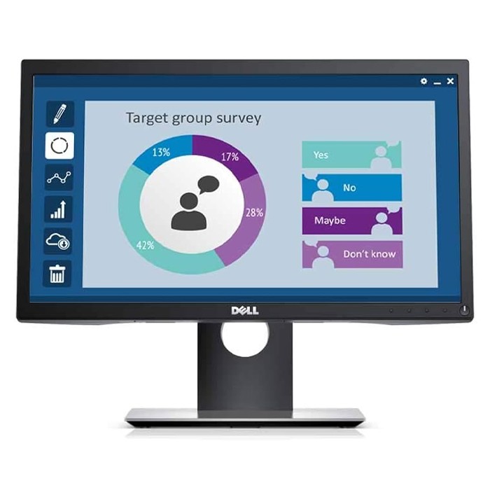 Monitor Dell P2018H 20 Pollici 1600x900 VGA HDMI DsiplayPort Black