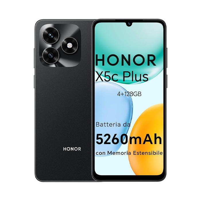 Smartphone Honor X5c Plus 128GB 6.74' 50MP Black [Grade A]