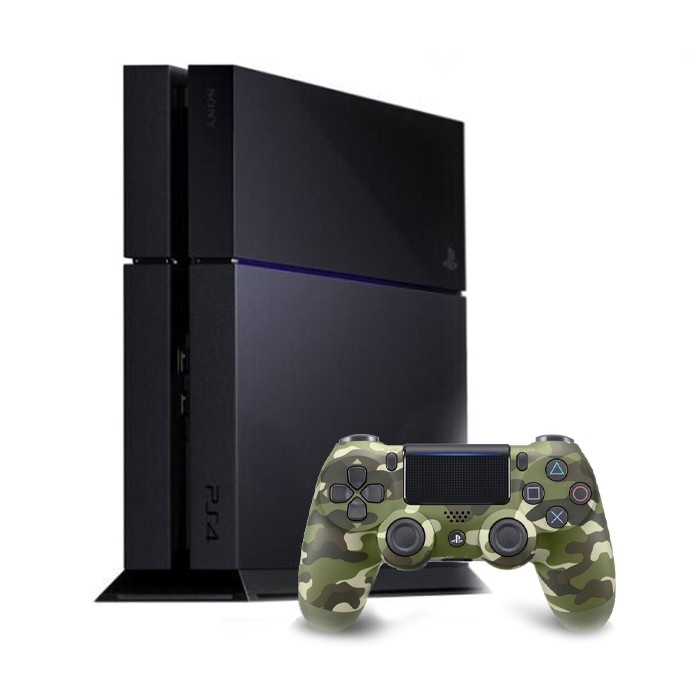 Console Sony Playstation 4 500GB HDD Blu-Ray/DVD Controller Incluso Military Gray [Grade B]