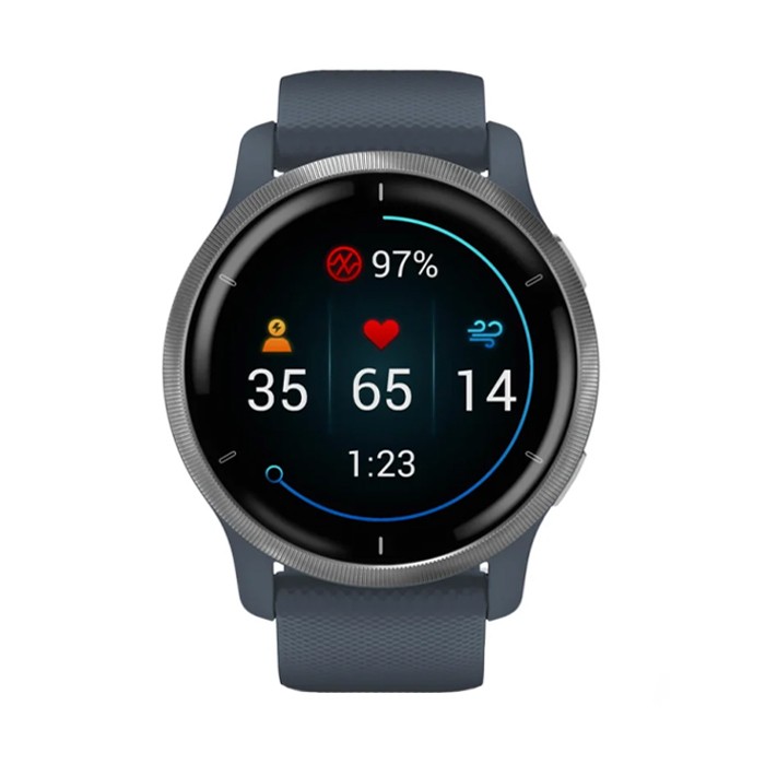 Smartwatch Garmin Venu 2 45mm AMOLED Silver Granite Blue [Grade B]
