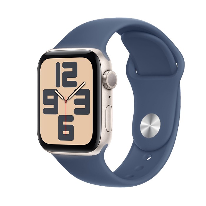 Smartwatch Apple Watch SE 2nd Gen. (A2723) GPS Aluminium 44mm 32GB OLED Touchscreen Silver Blue [Grade B]