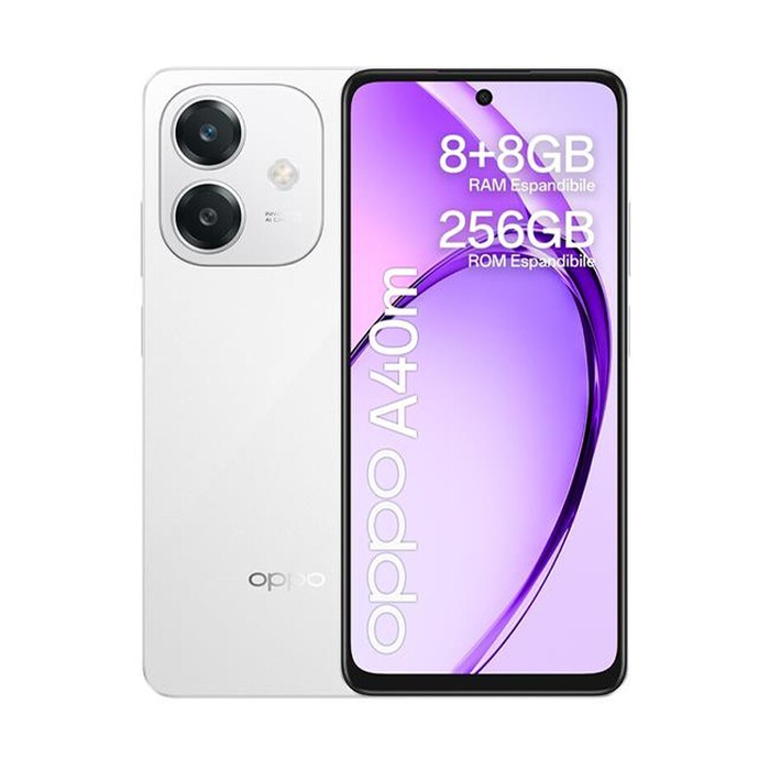 Smartphone Oppo A40m CPH2669 256GB 6.67' LTPS LCD 50MP White [Grade C+]