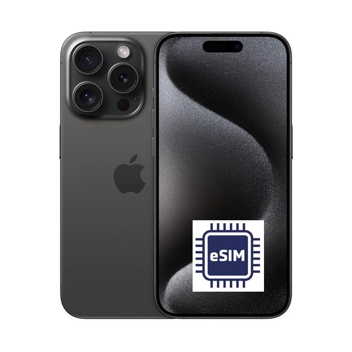 Apple iPhone 15 Pro 128GB Black Titanium MTUV3QL/A 6.1' eSIM Titanio Nero [Grade B]