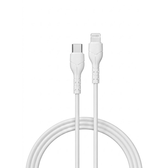 Cavo USB-C Lightning DEVIA 5V 27W 1Mt Carica e dati Bianco