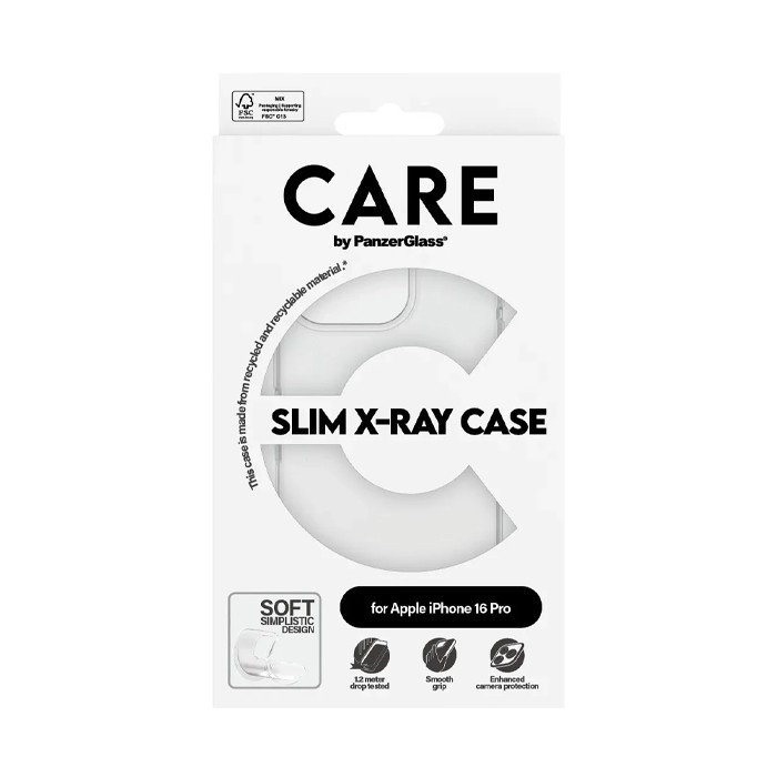 Cover PanzerGlass trasparente CARE by X-Ray Apple iPhone 16 Pro [5715685005817]