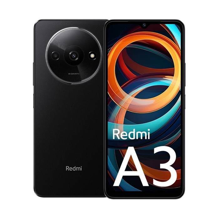 Smartphone Xiaomi Redmi A3 64GB 6.7' IPS LCD 12MP Black [Grade C+]