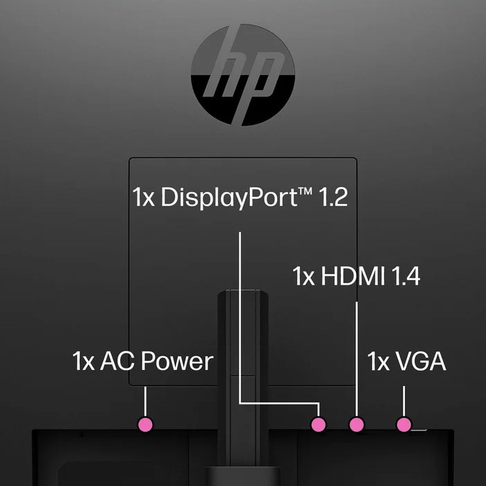 Monitor HP P24H G5 24 Pollici 1920x1080 Full-HD VGA HDMI DisplayPort Black
