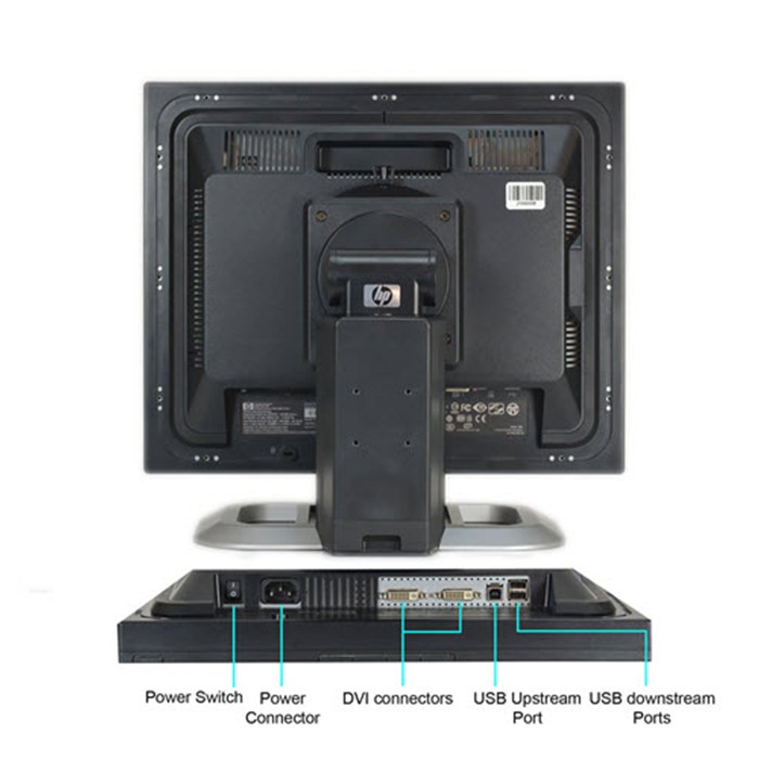 Monitor PC HP LP1965 LCD 19 Pollici 1280x1024 Black Silver