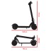 Vivobike E-Scooter M-V25 350 Watt 15-20 Km Autonomia LED Black Red Alluminio [NUOVO]