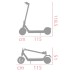 Vivobike E-Scooter M-V35 500 Watt 40 Km Autonomia LED Black Red Alluminio [NUOVO]