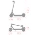 Vivobike E-Scooter M-VMS4 500 Watt 40 Km Autonomia LED Black Red Alluminio [NUOVO]