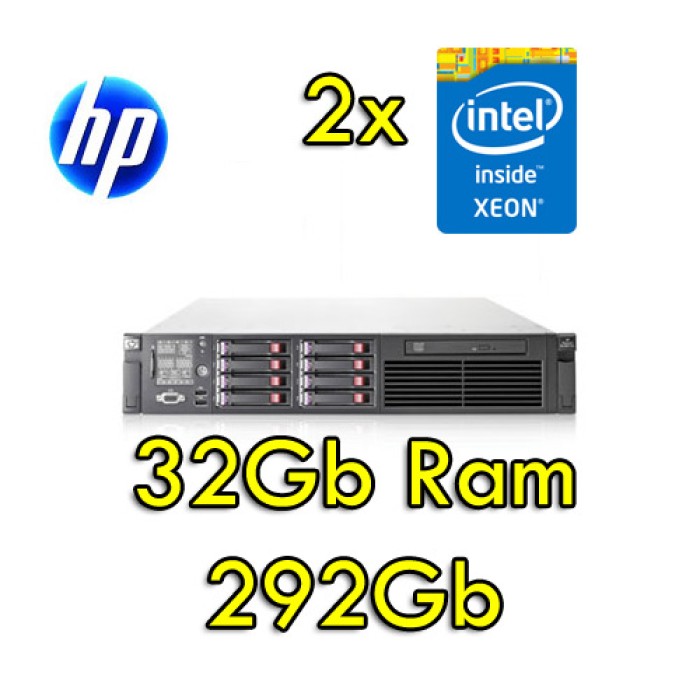 Server HP ProLiant DL380 G7 (2) Xeon E5606 2.13GHz 32Gb RAM  292Gb (2) PSU Smart Array P410 512Mb