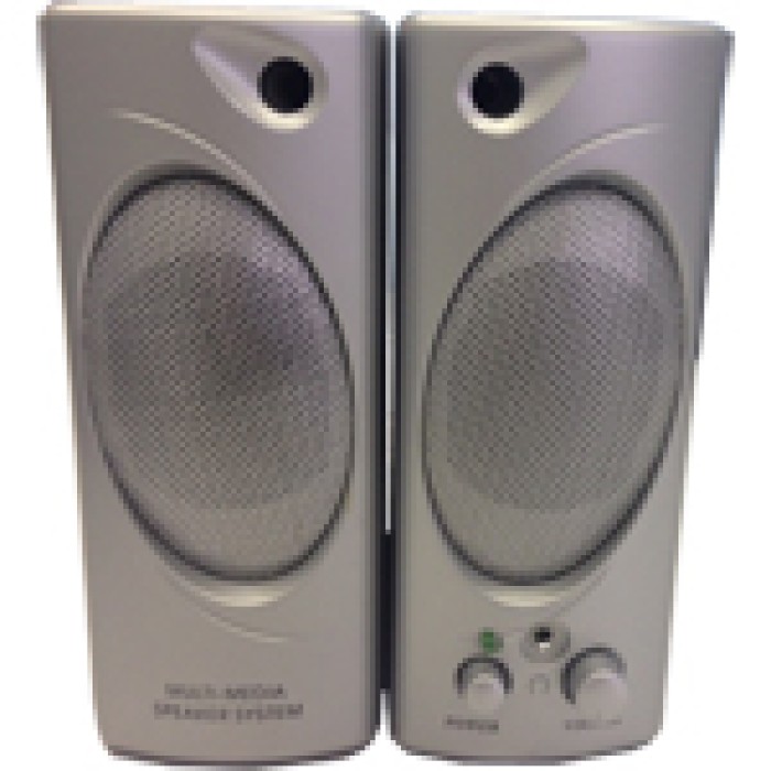 Casse Audio Altoparlanti per PC Multimedia Speaker 160 Watt Silver