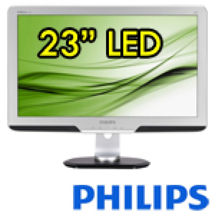 Monitor LCD LED 23 Pollici Philips Brilliance 235PL 1920x1080 VGA DVI Black Silver PIVOT