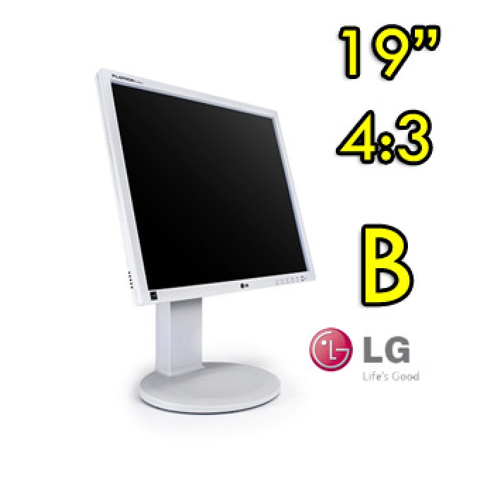 Monitor LCD LG Flatron E1910 19 Pollici VGA DVI AUDIO Gray Light 4:3 [GRADE B]