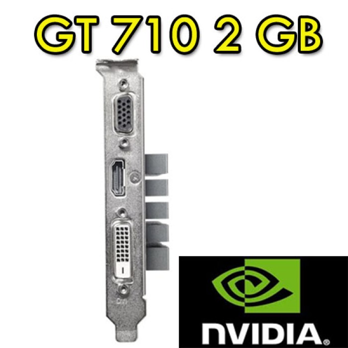 Scheda video grafica ASUS 710-2-SL GeForce GT 710 2GB GDDR3 nuova