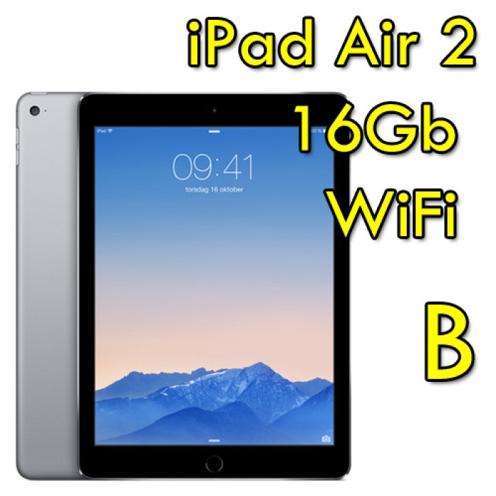 iPad Air 2 16Gb Grigio Siderale WiFi Only 9.7' Retina Bluetooth Webcam (2ed Generazione) MGL12TY/A [Grade B]