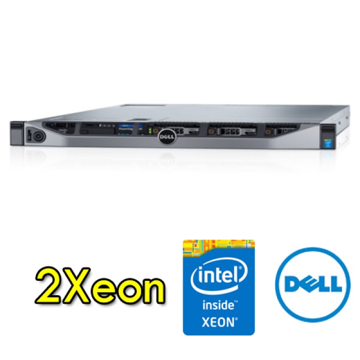 Server Rack DELL PowerEdge R630 (2) Xeon E5-2637 v3 3.5GHz 64Gb Ram 600Gb 2.5' SAS (2) PSU