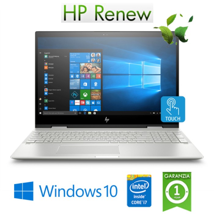 Notebook HP Envy X360 15-CN1015NL Core i7-8565U 16Gb 512Gb SSD 15.6' FHD TS GeForce MX 150 4GB Windows 10 HOME