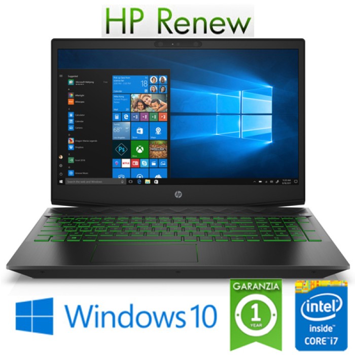 Notebook HP Pavilion Gaming 15-dk0040nl i7-9750H 8Gb 512Gb SSD 15.6' NVIDIA GeForce GTX 1050 4GB Win.10 HOME