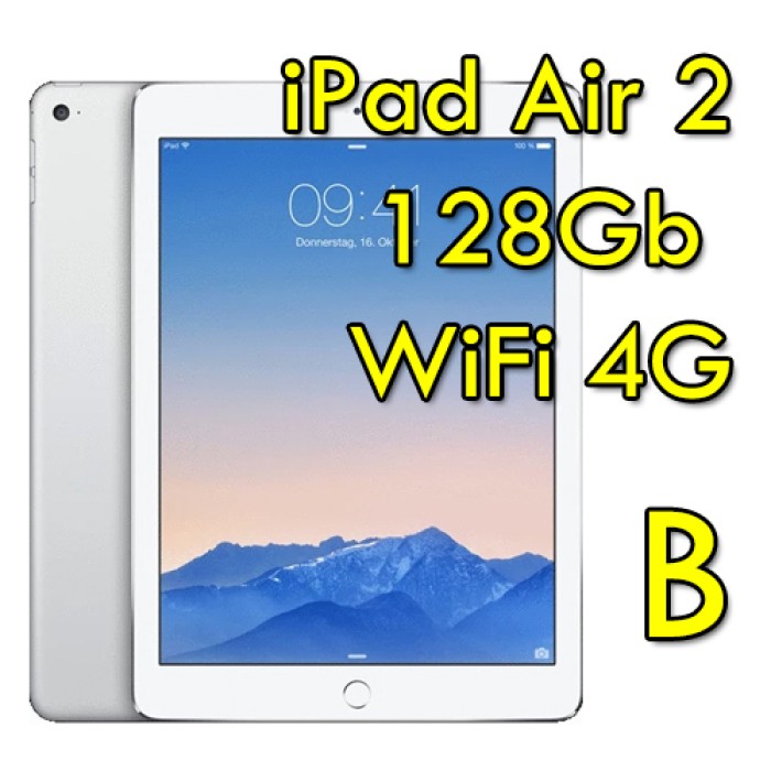 iPad Air 2 128Gb Argento WiFi Cellular 4G 9.7' Retina Bluetooth (Seconda Generazione) MGWM2TY/A [Grade B]