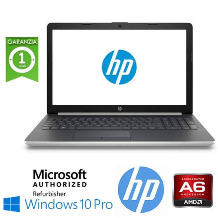 Notebook HP 17-AK045NF AMD A6-9220P 2.9GHz 8Gb 500Gb 17.3' DVD-RW HD AMD Radeon 530 2GB Win. 10 Professional