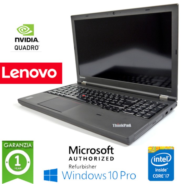 Workstation Lenovo ThinkPad W541 Core i7-4940MX 3.1GHz 16Gb 256Gb SSD 15.6' Quadro K2100M 2G Windows 10 Pro 