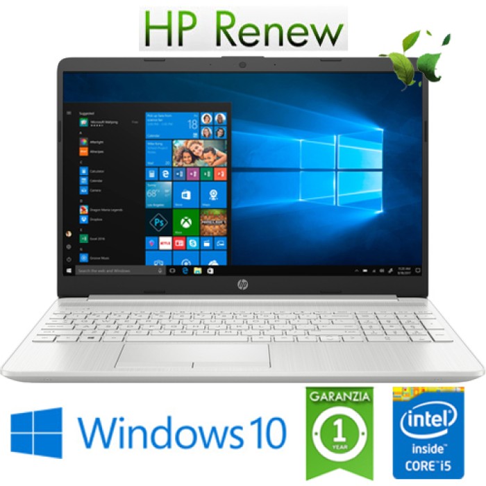Notebook HP 15-dw2000nl Core i5-1035G1 1.0GHz 8Gb 512Gb SSD 15.6' FHDNvidia GeForce MX130 2GB Win. 10 HOME