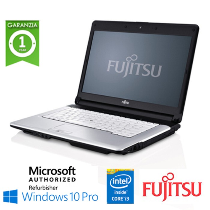 Notebook Fujitsu Lifebook S710 Core i3-370M 2.4 GHz 8Gb Ram 500Gb 14'  Windows 10 Professional