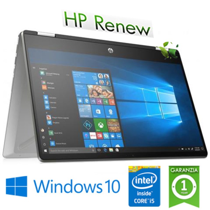 Notebook HP Pavilion x360 14-dh0013nl i5-8265U 1.6GHz 8Gb 512Gb SSD 14' Nvidia GeForce MX130 2GB Win 10 HOME