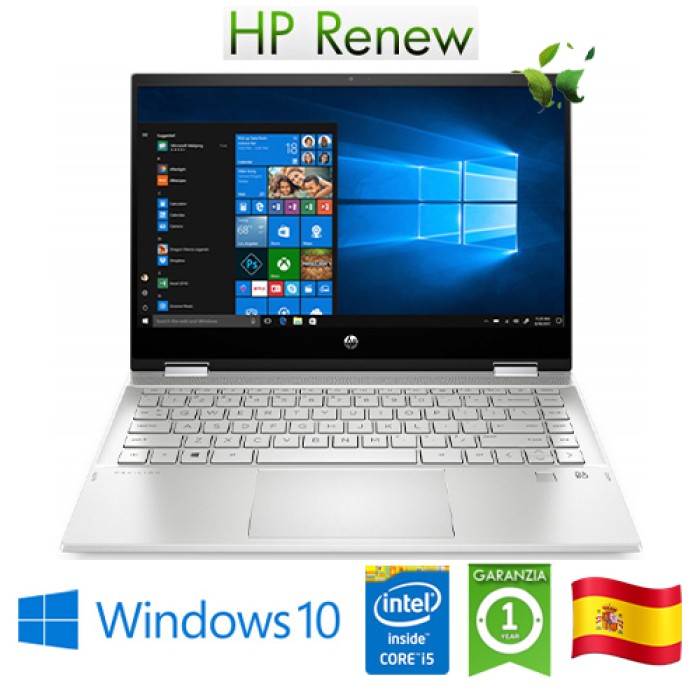 Notebook HP 14-dw0000ns i5-1035G1 1.0GHz 8Gb 512Gb SSD 14' FHD LED Windows 10 HOME [LINGUA SPAGNOLA]