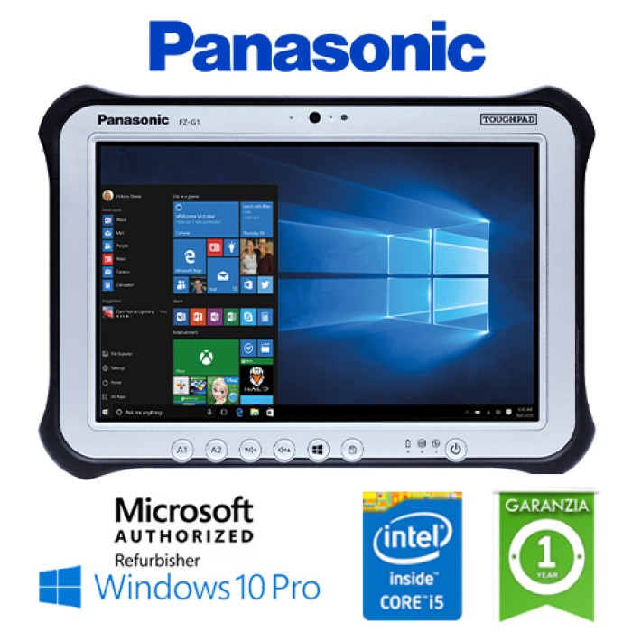 Tablet Panasonic Toughpad FZ-G1 Rugged Core i5-5300U 2,3GHz 8Gb 256Gb SSD 10.1' Windows 10 Professional
