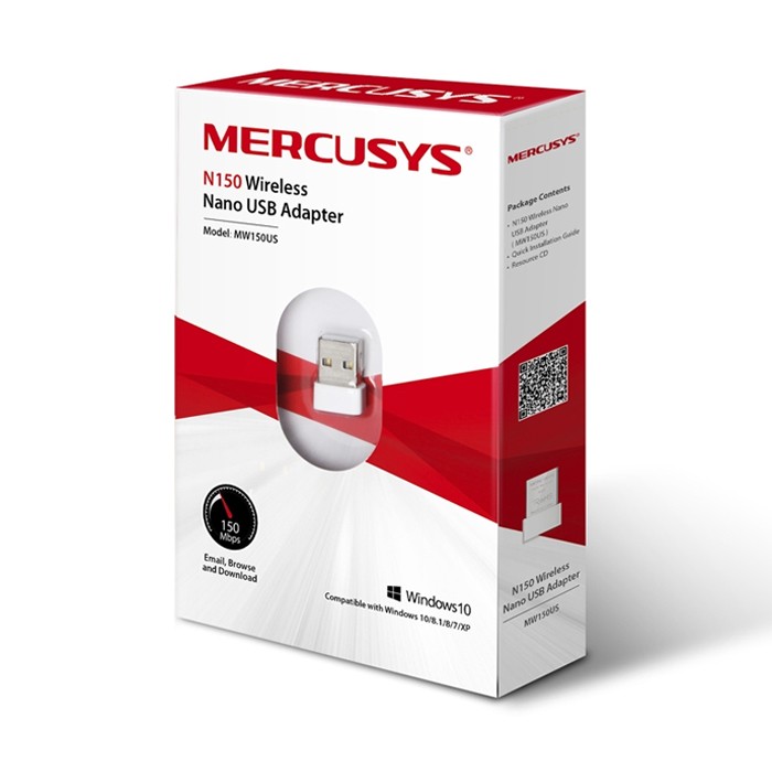 Mercusys MW150US Nano Scheda di rete wireless USB N150 Wireless 