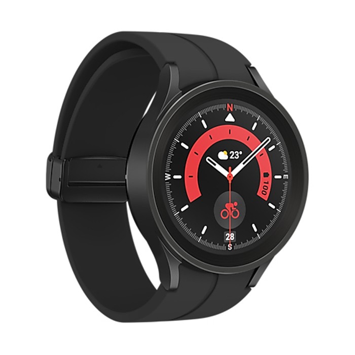 Smartwatch Samsung Galaxy Watch5 Pro LTE SM-R925F 1.4' OLED 45mm Touchscreen WiFi GPS Black Titanium [Grade A]