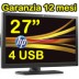 Monitor 27 Pollici HP Renew ZR2740W Pivot LED 2560X1440 USB