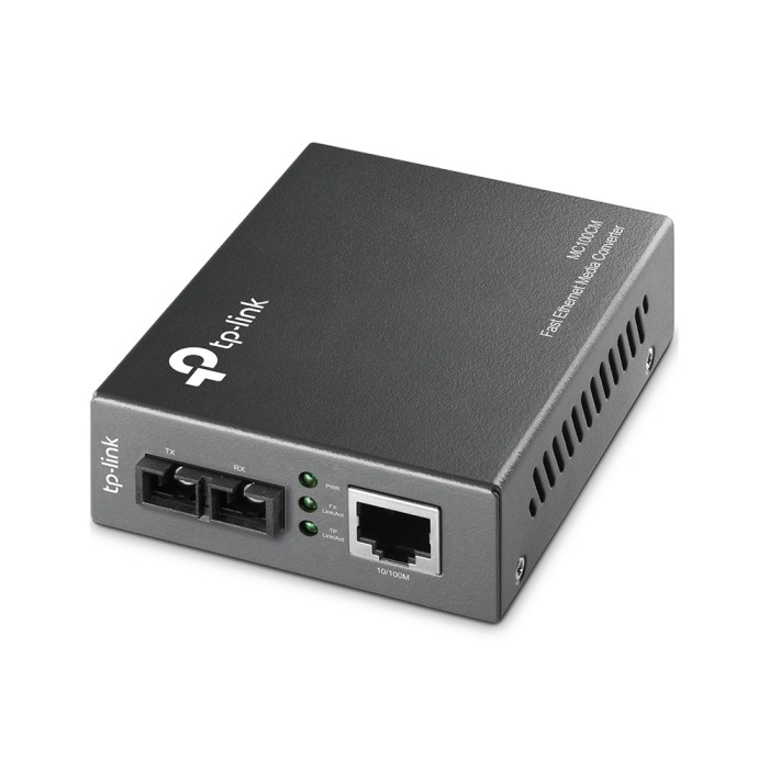10/100 MBPS RJ45 TO 100 MBPS MULTI-MODE SC FIBER CONVERTER, FULL DUPLEX, UP TO 2KM., SWITCHING POWER ADAPTER, 