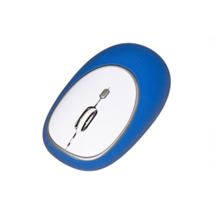 MOUSE GOMMATO WIRELESS COLORE BLU