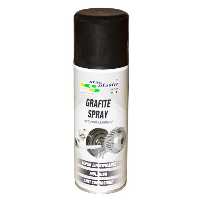 SPRAY LUBRIFICANTE GRAFITE MULTIUSO ANTI CORROSIONE SENZA OLIO 200ML